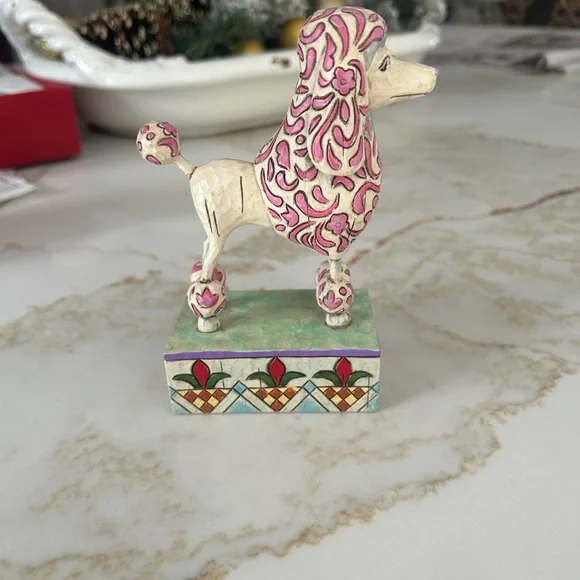 Jim Shore “Lulu” Pink and Cream Poodle Figurine - Picture 5 of 8